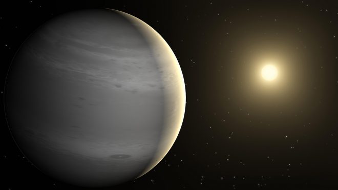 Artistic image of TOI5398b and its star. Credits: Nasa 