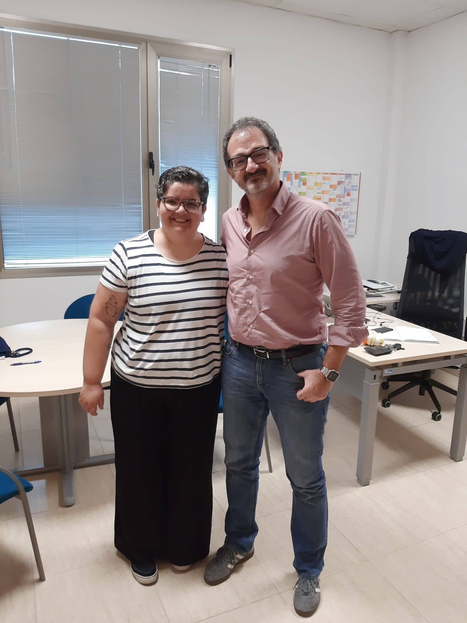 Hissa Medeiros and Adriano Ghedina, TNG director